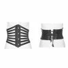 Punkravestore PUNK RAVE Leather Black Girdles Corset 1 Punkravestore PUNK RAVE Leather Black Girdles Corset