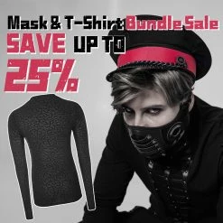 Punk Rave Store Diablo Assassin Killer Leather Antivirus Personality Mask For Men