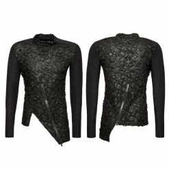 Punk Rave Store Mandarin Collar Decadent Heavy Long Sleeve Punk T-shirts