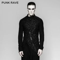 Punk Rave Store Mandarin Collar Decadent Heavy Long Sleeve Punk T-shirts