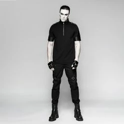 Punk Rave Store Mister Sinister Male Short Sleeve Punk T-shirts