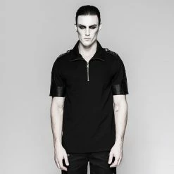 Punk Rave Store Mister Sinister Male Short Sleeve Punk T-shirts