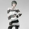 Punk Rave Store Fashion Broken Pullover Striped Punk Sweaters