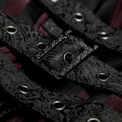 Punk Rave Store Branded Classical Extra Long Men Striped Punk Coat Gothic Vampire