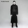 Punk Rave Store Branded Classical Extra Long Men Striped Punk Coat Gothic Vampire