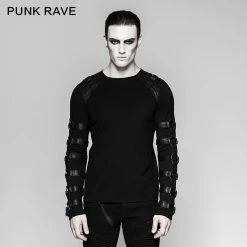 Punk Rave Store Iron Man Heavy Metal Long Sleeve Cotton Gothic T-shirts