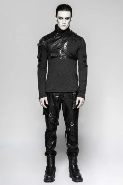 Punk Rave Store Punk Accessories Soldier Close-fitting Male Shoulder Armor
