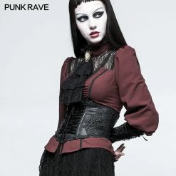 Punk Rave Store Gothic Lolita Vintage Embroidery Gothic Accessories Lolita Girdle With Exquisite Positioning Flower