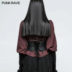 Punk Rave Store Gothic Lolita Vintage Embroidery Gothic Accessories Lolita Girdle With Exquisite Positioning Flower