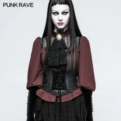 Punk Rave Store Gothic Lolita Vintage Embroidery Gothic Accessories Lolita Girdle With Exquisite Positioning Flower