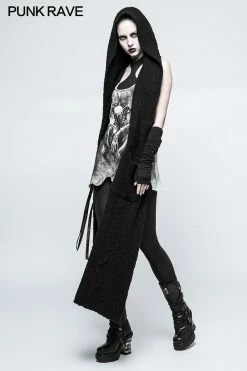 Punk Rave Store One Piece Mosaic Fashion Gothic Accessories Soft Knitting Hemming Stitching Glove Gloves