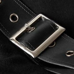 Punk Rave Store Spliced Thread Knitted Hooded Punk Sweaters Mysterious Warrior Design