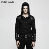 Punk Rave Store Punk Sweater & Hoodies Hooded Loop Sleeve Long Punk Sweaters For Men