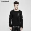 Punk Rave Store Military Uniform Long Sleeve Punk T-shirts With Ribbon Design