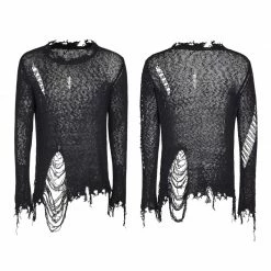 Punk Rave Store Thinner Yarn Loose Punk Sweaters Pullover With Decadence Feeling