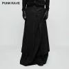 Punk Rave Store Gothic Mens Skirt Jacquard Fabric Half Long Black Gothic Skirt For Men