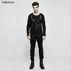 Punk Rave Store SteamPunk Adjustable Cross Punk Accessories Strap Clips With Detachable Bag