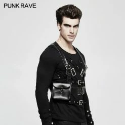 Punk Rave Store SteamPunk Adjustable Cross Punk Accessories Strap Clips With Detachable Bag
