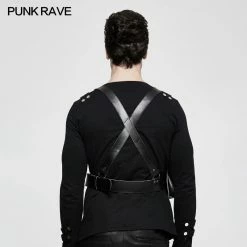 Punk Rave Store SteamPunk Adjustable Cross Punk Accessories Strap Clips With Detachable Bag