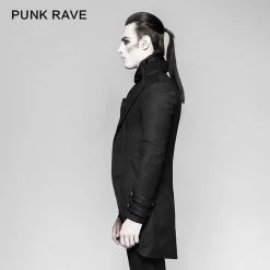 Punk Rave Store Steampunk Vintage Jacquard Punk Jacket Informal Style Fake Two Piece