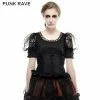 Punk Rave Store Black Elastic Pastoral Style Gothic Shirts Lace Lolita Blouse