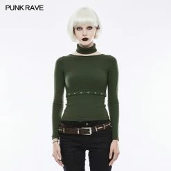 Punk Rave Store Daily Soft Split Punk Sweater With Separate Collar Punk Sweater & Hoodies