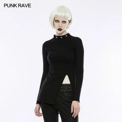 Punk Rave Store Personality Diablo Split Wool Punk Sweater