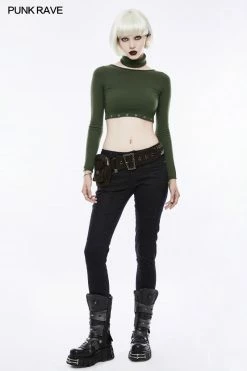 Punk Rave Store Personality Punk Accessory Removable Belt With Vertical Bag