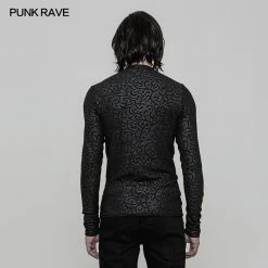 Punk Rave Store Comfortable Elastic Printing Gothic T-shirt For Men