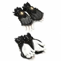 Punk Rave Store Mesh Fabric Punk Accessory Lace Steampunk Glove