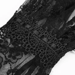 Punk Rave Store Elegant Gothic Accessory Lace Gloves With Cuff Split Design
