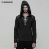 Punk Rave Store Punk Sweater & Hoodies Daily Hooded Micro-elastic Knitted Punk Sweater
