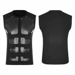 Punk Rave Store Skinny Muscular Sleeveless Punk T-shirt For Men