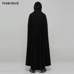 Punk Rave Store Handsome Long Irregular Uniform Gothic Cloak With Sleeve Slit On Front Gothic Vampire