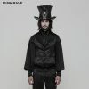 Punk Rave Store Simple Fashion Jacquard Gothic Vest For Men