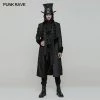 Punk Rave Store Victoria Gorgeous Long Gothic Coat Stereo Jacquard Men Jacket