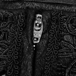 Punk Rave Store Women High Waist Stretch Jacquard Tight Gothic Pants