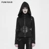 Punk Rave Store Witch Short Hooded Cardigan Punk Sweater Coat
