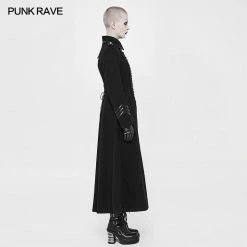 Punk Rave Store Exquisite Woolen Gothic Jacket Uniform Retro Trench Coat