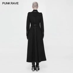 Punk Rave Store Exquisite Woolen Gothic Jacket Uniform Retro Trench Coat