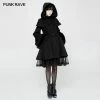 Punk Rave Store Gothic Lolita Lolita Woolen Medium-length Swallow Tail Gothic Coat 1 Punk Rave Store Gothic Lolita Lolita Woolen Medium-length Swallow Tail Gothic Coat