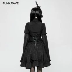 Punk Rave Store Gothic Lolita Kawaii Classic Lolita Trumpet Sleeve Gothic Shirt For Women