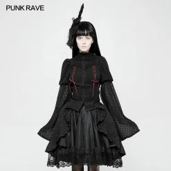 Punk Rave Store Gothic Lolita Kawaii Classic Lolita Trumpet Sleeve Gothic Shirt For Women
