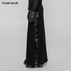 Punk Rave Store Retro Jacquard Embroidery Mens Gothic Skirt
