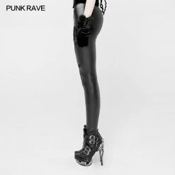 Punk Rave Store Vampire Sweet Love Leather Gothic Leggings