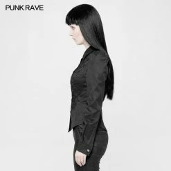 Punk Rave Store Vintage Military Uniform Punk Shirt For Women