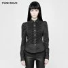 Punk Rave Store Vintage Military Uniform Punk Shirt For Women