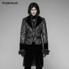 Punk Rave Store Gothic Steampunk Gothic Metal Texture Jacquard Swallow Tail Coat Jacket