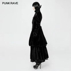 Punk Rave Store Gorgeous Victorian Royal Vintage Layered Gothic Coat With Stand Collar