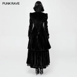 Punk Rave Store Gorgeous Victorian Royal Vintage Layered Gothic Coat With Stand Collar